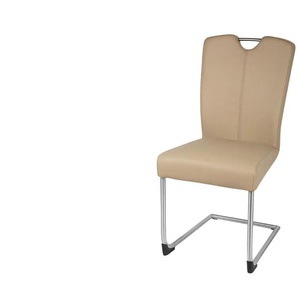 Primo Freischwinger Sammy - braun - Materialmix - 45 cm - 98 cm - cm 56,0 | Möbel Kraft