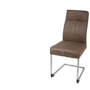 Primo Freischwinger Sören - braun - Materialmix - 45 cm - 99 cm - cm 61,0 | Möbel Kraft