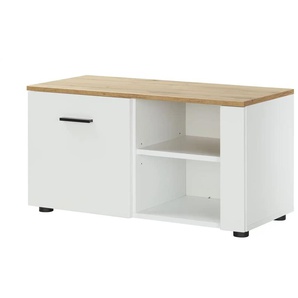 Primo Garderobenbank Stripe - weiß - Materialmix - 80 cm - 47 cm - cm 38,0 | Möbel Kraft