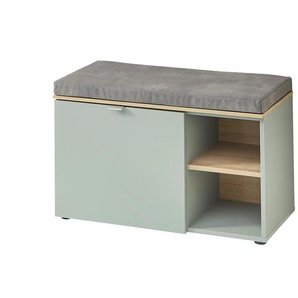 Primo Garderobenbank Turin - grün - Materialmix - 78 cm - 50 cm - cm 38,0 | Möbel Kraft