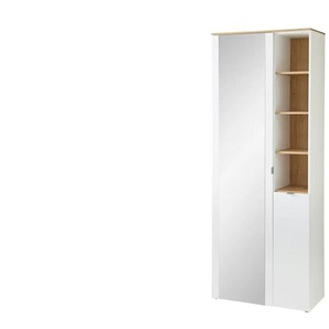 Primo Garderobenschrank Turin - weiß - Materialmix - 78 cm - 202 cm - cm 38,0 | Möbel Kraft