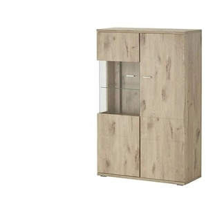 Primo Highboard Aura - holzfarben - Materialmix - 90 cm - 138 cm - cm 38,0 | Möbel Kraft