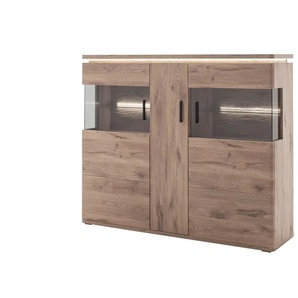 Primo Highboard Kataros - holzfarben - Materialmix - 150 cm - 124 cm - cm 38,0 | Möbel Kraft