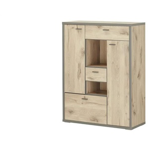 Primo Highboard Orlando - holzfarben - Materialmix - 96 cm - 125 cm - cm 38,0 | Möbel Kraft