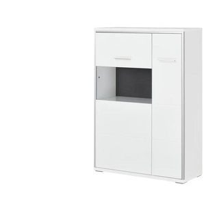 Primo Highboard Setto - weiß - Materialmix - 94 cm - 137 cm - cm 38,0 | Möbel Kraft
