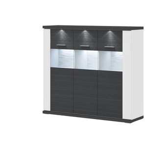 Primo Highboard Titan - grau - Materialmix - 146 cm - 131 cm - cm 42,0 | Möbel Kraft