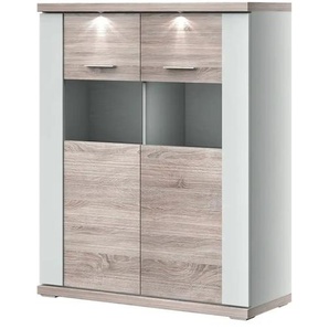 Primo Highboard Titan - holzfarben - Materialmix - 106 cm - 131 cm - cm 42,0 | Möbel Kraft