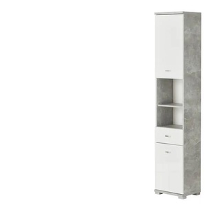 Primo Hochschrank - grau - Materialmix - 38 cm - 190 cm - cm 30,0 | Möbel Kraft
