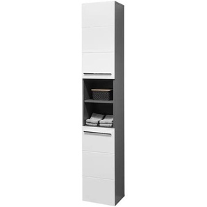 Primo Hochschrank - weiß - Materialmix - 34 cm - 190 cm - cm 30,0 | Möbel Kraft