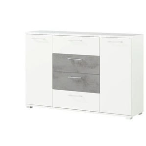 Primo Kommode Allegre - weiß - Materialmix - 146 cm - 96 cm - cm 38,0 | Möbel Kraft