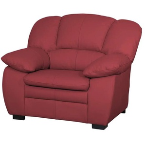 Primo Ledersessel Casino - rot - Materialmix - 109 cm - 88 cm - cm 92,0 | Möbel Kraft