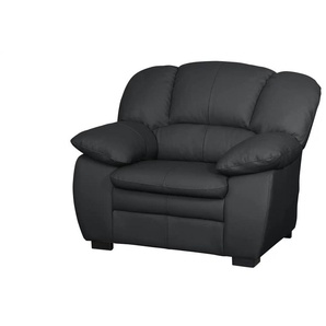 Primo Ledersessel Casino - schwarz - Materialmix - 109 cm - 88 cm - cm 92,0 | Möbel Kraft
