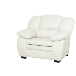 Primo Ledersessel Casino - weiß - Materialmix - 109 cm - 88 cm - cm 92,0 | Möbel Kraft