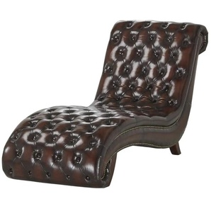 Primo Liege Chesterfield - braun - Materialmix - 72 cm - 95 cm | Möbel Kraft