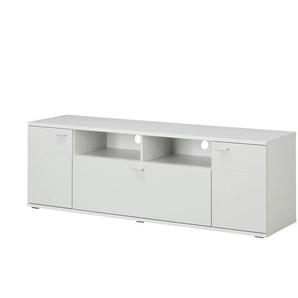 Primo Lowboard Amelia - weiß - Materialmix - 180 cm - 60 cm - cm 49,0 | Möbel Kraft