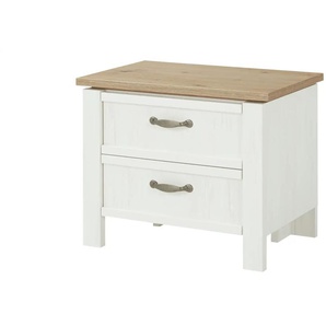 Primo Nachtkommode Trient - weiß - Materialmix - 62 cm - 50 cm - cm 41,0 | Möbel Kraft