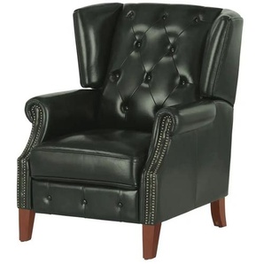 Primo Relaxsessel aus Echtleder Chesterfield - grün - Materialmix - 82 cm - 103 cm - cm 95,0 | Möbel Kraft