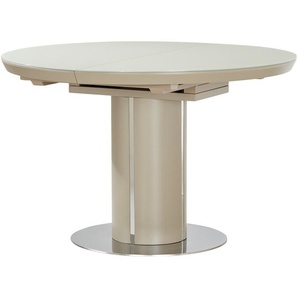 Primo Säulentisch  ausziehbar Dante - creme - Materialmix - 76,5 cm - [120.0] | Möbel Kraft