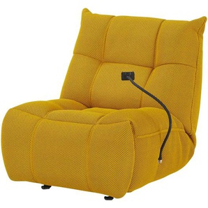 Primo Sessel elektrische Relaxfunktion K51151M - gelb - Materialmix - 106 cm - 91 cm | Möbel Kraft