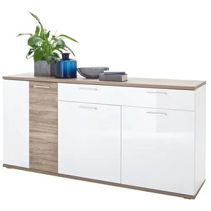 Primo Sideboard Zypern - weiß - Materialmix - 180 cm - 86 cm - cm 43,0 | Möbel Kraft