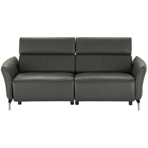 Primo Sofa 3-sitzig Messina - schwarz - Materialmix - 198 cm - 98 cm - cm 101,0 | Möbel Kraft