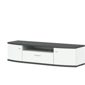 Primo TV-Lowboard Gabbro - weiß - Materialmix - 166 cm - 41 cm - cm 50,0 | Möbel Kraft