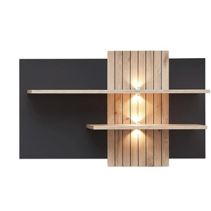 Primo Wandboard Lamella - grau - Materialmix - 120 cm - 75 cm - cm 28,0 | Möbel Kraft