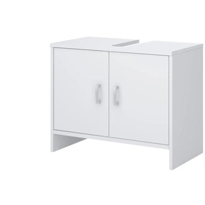 Primo Waschbeckenunterschrank 2-türig - weiß - Materialmix - 65 cm - 53 cm - cm 35,0 | Möbel Kraft