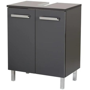 Primo Waschbeckenunterschrank Monti - grau - Materialmix - 50 cm - 62 cm - cm 33,0 | Möbel Kraft