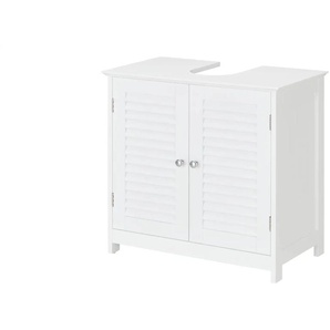 Primo Waschbeckenunterschrank - weiß - Materialmix - 60 cm - 58 cm - cm 35,0 | Möbel Kraft