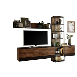 Primo Wohnkombination Baccor - holzfarben - Materialmix - 279 cm - 204 cm - cm 38,0 | Möbel Kraft