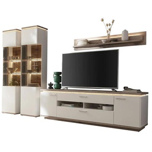 Primo Wohnkombination Parez - weiß - Materialmix - 310 cm - 208 cm - cm 50,0 | Möbel Kraft