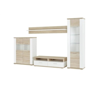 Primo Wohnkombination Titan - holzfarben - Materialmix - 310 cm - 207 cm - cm 50,0 | Möbel Kraft
