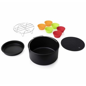 Princess 10-tlg. Heißluftfritteuse-Zubehör-Set 3,2L Metall und Silikon