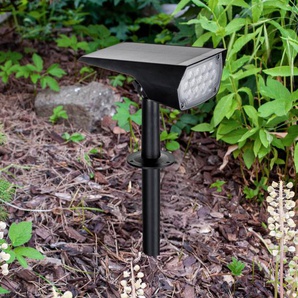 Prios LED-Solarstrahler Helier, 49 cm, schwarz, Erdspieß 9934140