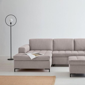 products Ecksofa Grazzo L-Form, hochwertige Stoffe aus recyceltem Material, Steppung im Sitzbereich
