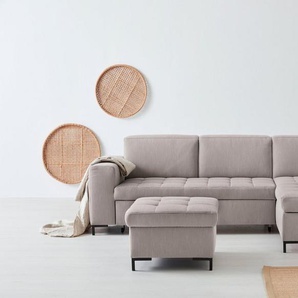 products Ecksofa Grazzo L-Form, hochwertige Stoffe aus recyceltem Material, Steppung im Sitzbereich