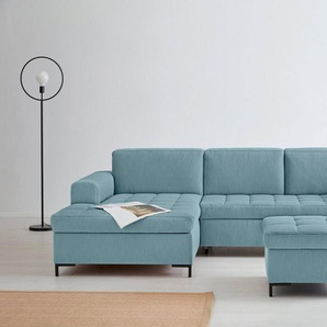 products Ecksofa Grazzo L-Form, hochwertige Stoffe aus recyceltem Material, Steppung im Sitzbereich