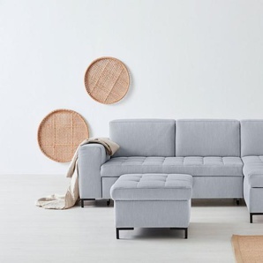 products Ecksofa Grazzo L-Form, hochwertige Stoffe aus recyceltem Material, Steppung im Sitzbereich
