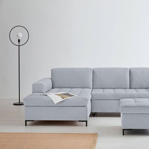 products Ecksofa Grazzo L-Form, hochwertige Stoffe aus recyceltem Material, Steppung im Sitzbereich