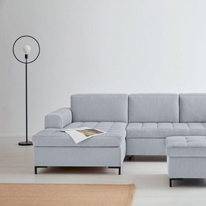 products Ecksofa Grazzo L-Form, hochwertige Stoffe aus recyceltem Material, Steppung im Sitzbereich