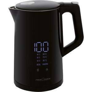 PROFI COOK Wasserkocher PC-WKS 1243, 1,7 L, 2200 W, schwarz 501243