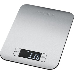 PROFICOOK Küchenwaage PC-KW 1061 Küchenwaagen schwarz (edelstahlfarben, schwarz) Digitale Küchenwaage