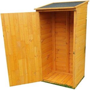 Garten-Geräteschrank PROMADINO Speyer Gerätehäuser gelb (honigfarben) Geräteschränke Schränke
