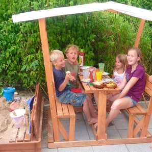 promadino Garten-Kindersitzgruppe Anna, mit Pavillon, BxTxH: 119x208x166 cm
