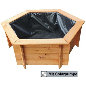 promadino Hochteich, BxTxH: 122x105x40 cm, 250 l, (Set), inkl. Solarpumpe