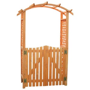 promadino Rosenbogen Pergola Diana, BxTxH: 132x70x206 cm, mit Türen