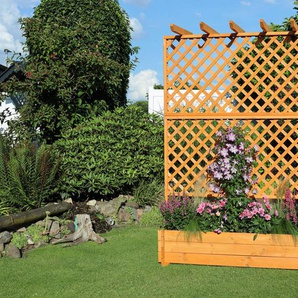 promadino Spalier, Pergola mit Pflanzkasten, BxTxH: 140x65x200 cm