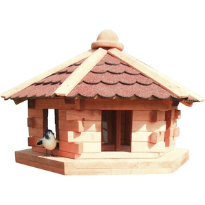 PROMADINO Vogelhaus Knusperhäuschen Tierhäuser BxTxH: 59x50x38 cm Gr. B/H/T: 59 cm x 38 cm x 50 cm, braun Futterhäuser -stationen Tierhäuser