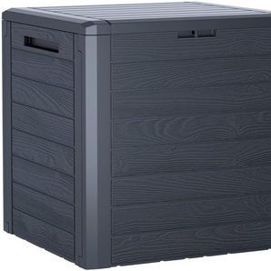Aufbewahrungsbox PROSPERPLAST Woodebox Aufbewahrungsboxen Gr. B/H/T: 58,8 cm x 46 cm x 55 cm, grau (anthrazit) Boxen und Kisten anthrazit, 140 liter